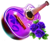 Bull Rush purple guitar symbol